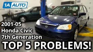 Top 5 Problems Honda Civic Sedan 7th Generation 2001-05