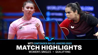 Fabiola Diaz vs Gaia Monfardini | WS Qual | WTT Contender Rio de Janeiro 2023