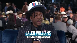 Oklahoma City Thunder select Jalen Williams 12th overall