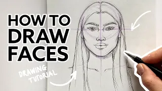 HOW I DRAW FACES | Drawing Tutorial