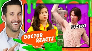 ER Doctor REACTS to Hilarious Nickelodeon Medical Scenes