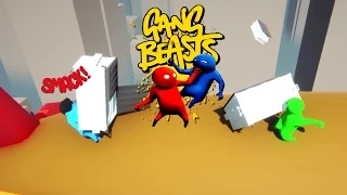 Gang Beasts - Flying Debris [Father and Son Gameplay]