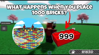 What happens after you place 1000 bricks? | Slap battles