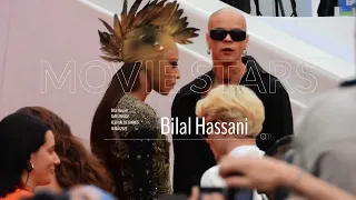 Bilal Hassani en robe longue sur le  Tapis Rouge Indiana jones Cannes Festival 2023