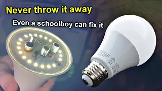 How to DISASSEMBLE and REPAIR an LED lamp WITHOUT A SOLDERING IRON Do-it-yourself LED lamp repair