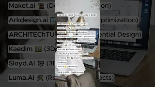 Top 10 AI Tools for Architects in 2024  #architecture #bimrevit #revitstructure #shorts