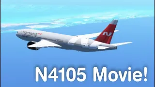 N4105 Movie! Moscow to Montego Bay! Nordwind Airlines 777-200ER!