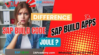 What is SAP Generative AI, Joule & Build Code🔥🔥 Difference between SAP Build Apps & SAP Build Code💥💥