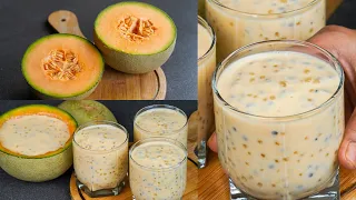 Mask Melon Sharbat | Muskmelon Milk Shake | MuskMelon Juice | Summer Drink | Kharbuja Sharbat