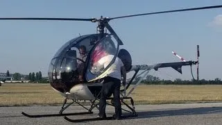 Schweizer 300CB takeoff and landing HA-SCH