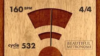 160 BPM 4/4 Wood Metronome HD