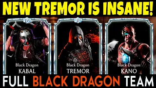 MK Mobile. Black Dragon Tremor Gameplay + Review. Full Black Dragon Team is INSANE!
