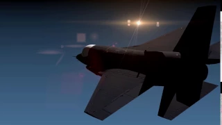 An animation of an F-35