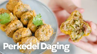 TEBEL, LEMBUT, PUAS ! RESEP PERKEDEL DAGING !