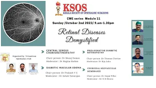 Retinal Diseases Demystified | CME Series Module 11 | KSOS