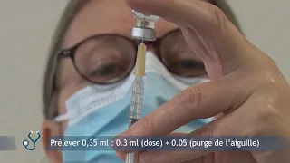 Préparation de doses de vaccins - Covid-19