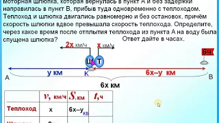 ЕГЭ Задание 11 Задача на движение