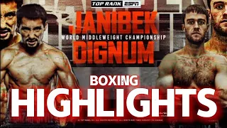 Janibek Alimkhanuly vs Danny Dignum Highlights / Boxing 🥊