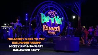 Mickey's Boo-To-You Parade 2019 | Mickey's Not-So-Scary Halloween Party