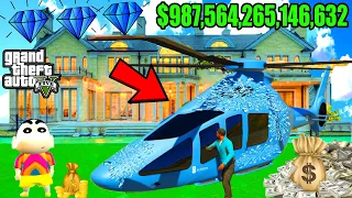 FRANKLIN TOUCH ANYTHING BECOME DIAMOND | EVERYTHING IS FREE IN GTA 5 Mods SHINCHAN and CHOP