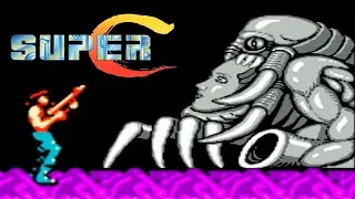 Super Contra NES Walkthrough Super C (No Damage, Laser Only)