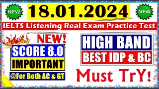 IELTS LISTENING PRACTICE TEST 2024 WITH ANSWERS | 18.01.2024