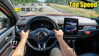 Renault Arkana E-TECH Hybrid R.S Line 2022 145HP TOP SPEED POV Test Drive, Acceleration on Autobahn