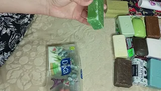 Распаковка посылки от Ксюши . Шикарные кусочки прекрасного мыла 🧼🧼🧼💜💜💜