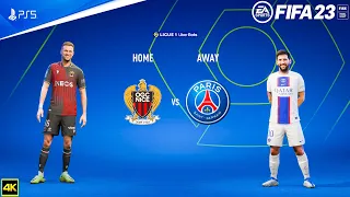 FIFA 23 - OGC Nice Vs PSG - Ligue 1 Uber Eats 2022/23 | PS5™ Next Gen [4K60]