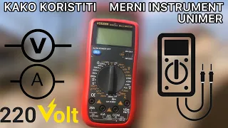 Kako koristiti merni instrument (unimer)