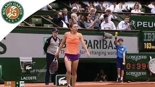 S. Halep v. S. Stephens 2014 French Open Women's R4 Highlights