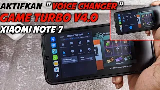 HOW TO ENABLE VOICE CHANGER IN GAME TURBO V4.0 REDMI NOTE 7 MIUI 12.5 WITH PERFOMANCE MODE GAMING