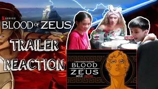 Trans Fan & Bacarra Kids React To Blood of Zeus Trailer | Netflix | Mythology | Gods & Heroes