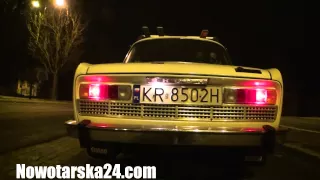 Skoda 110 LS '76 Zakopane nocą  19.01.2015 Legendy PRL Apartamenty Nowotarska24.com Stara Polana