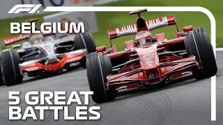 Five Brilliant Battles at the Belgian Grand Prix