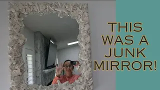 How I Turned a $2 Mirror Into Beautiful Home Decor! An Easy (But NOT Quick!) DIY With Air Dry Clay