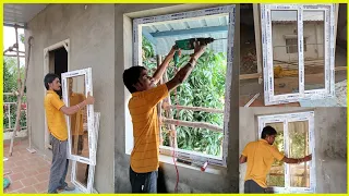 UPVC Windows | 2 Track Sliding Window installation Work RA Puram Chennai | UPVC Windows And Doors