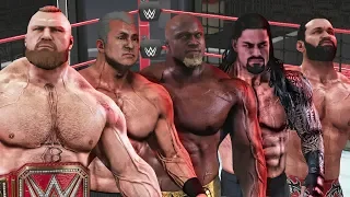 BEAST LESNAR FACES THE BEAST CHAMBER OF SUPERSTARS! | WWE 2K19 Universe Mods