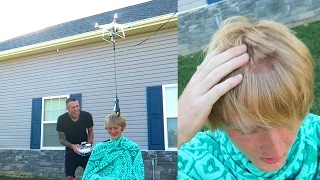NEVER DO THIS!! DRONE HAIRCUTS!!