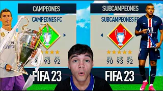 ¡CAMPEONES DE CHAMPIONS vs SUBCAMPEONES DE CHAMPIONS en FIFA!