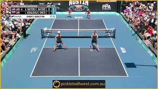 Epic pickleball rally with an ATP to finish - Women’s Pro Doubles PPA Tour