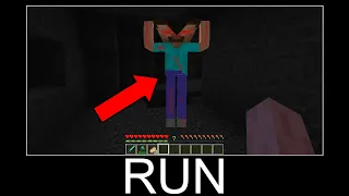 What if you meet this Herobrine in Minecraft - minecraft animations wait what meme nextbot