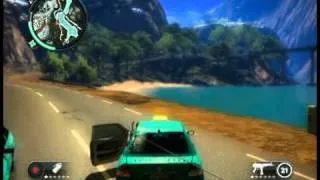 Just Cause 2 taxi towing fail