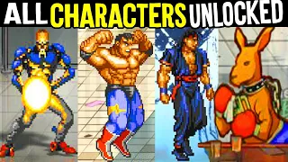 Streets of Rage 4 - ALL SOR CHARACTERS UNLOCKED / Every Character Unlocked SOR4 & Roo Easter Egg