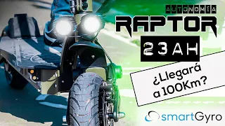 SMARTGYRO raptor AUTONOMÍA batería de 23 Ah | Patinete eléctrico con mucha autonomía