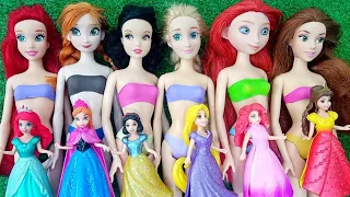 ASMR 5 MYSTERY SURPRISES Disney Princess Miniature Dolls Satisfying Unboxing NO Talking Video DIY