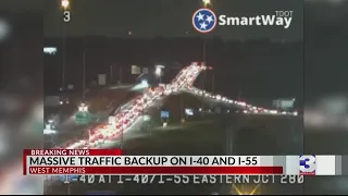 I-40 and I-55 backed up due to eclipse traffic, ARDOT says