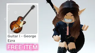 FREE ITEM 🎸 GUITAR BACK ACCESSORY (George Ezra Event) #robloxtrend #roblox #robloxedit