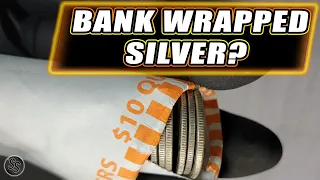 Bank Wrapped Roll of Silver Quarters? Coin Roll Hunt!