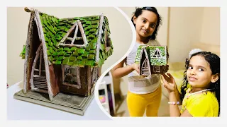 DIY Craft#1 || Cute Fairy House Using Twigs || Sha Sisters Happiness